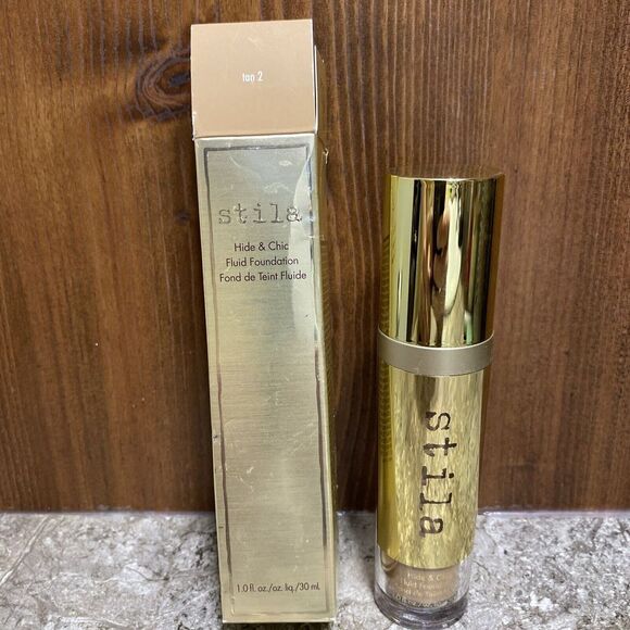Stila Hide & Chic Fluid Foundation 1oz In Shade Tan 2 NWOB - Picture 1 of 5